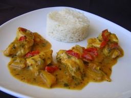 [menu du jour] lamelle de poulet au curry