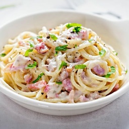 [Pâtes] Spaghetti Carbonara et Parmesan